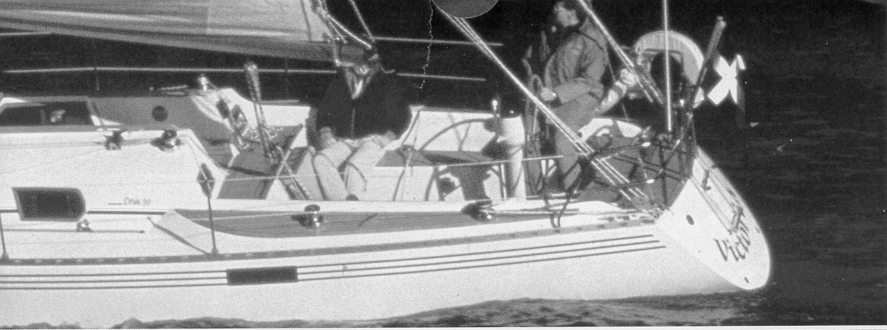 Under Sail (Stern) 236K; Click for Whole Picture